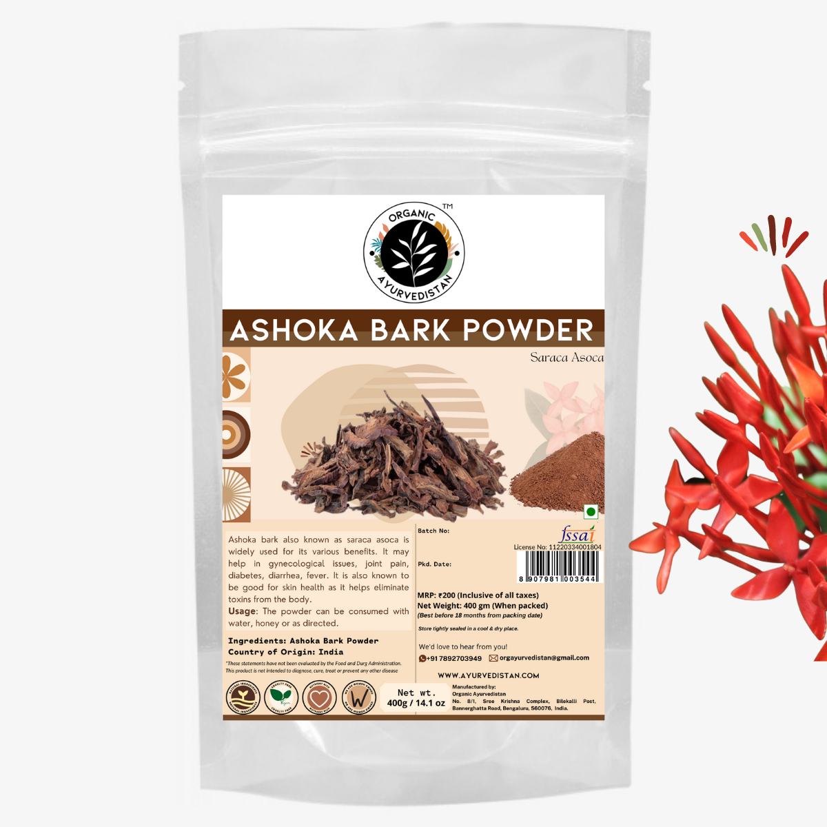 Ashoka bark powder